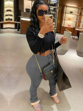 Leggings apilados de entrenamiento de cintura alta